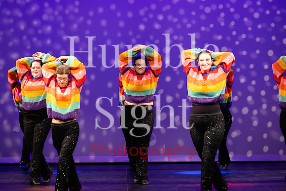 Expressive dance solo at Husson University theatre