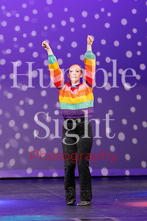 Young dancer performing solo in Kaleidoscope recital