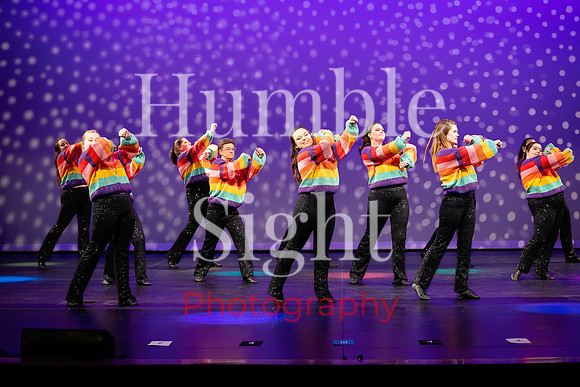 Group dance performance at Kaleidoscope recital 2026