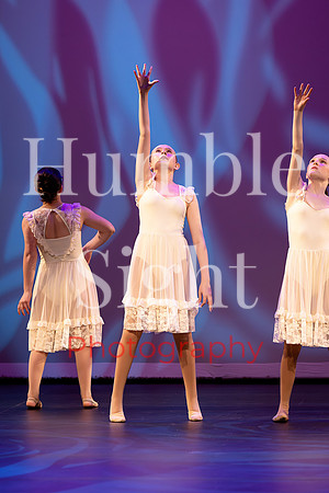 Expressive dance solo at Husson University theatre