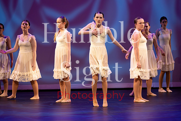 Expressive dance solo at Husson University theatre