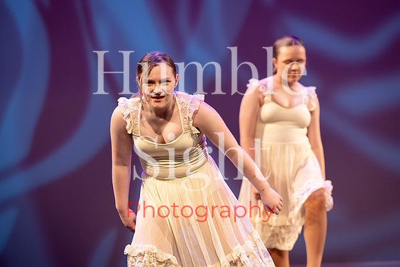 Young dancer performing solo in Kaleidoscope recital