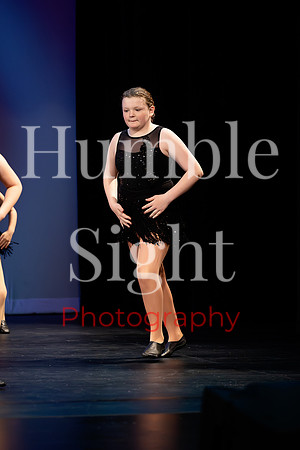 Young dancer performing solo in Kaleidoscope recital