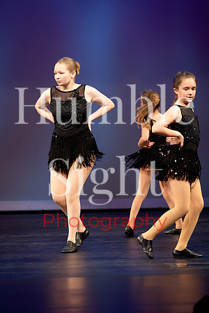 Young dancer performing solo in Kaleidoscope recital