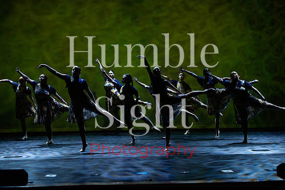Expressive dance solo at Husson University theatre