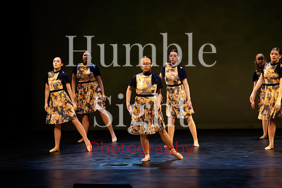 Young dancer performing solo in Kaleidoscope recital