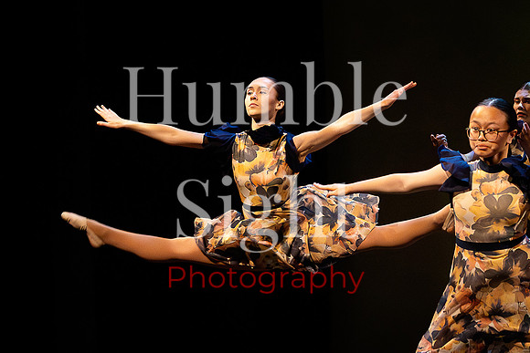 Expressive dance solo at Husson University theatre
