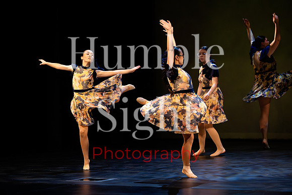 Young dancer performing solo in Kaleidoscope recital