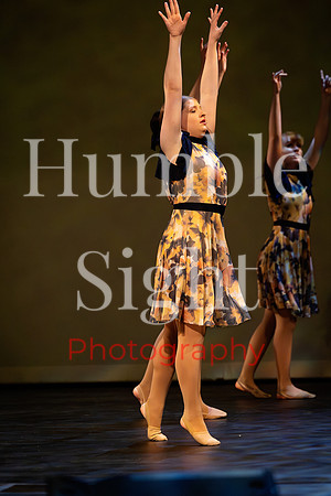 Expressive dance solo at Husson University theatre