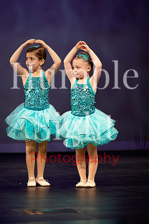 Young dancer performing solo in Kaleidoscope recital
