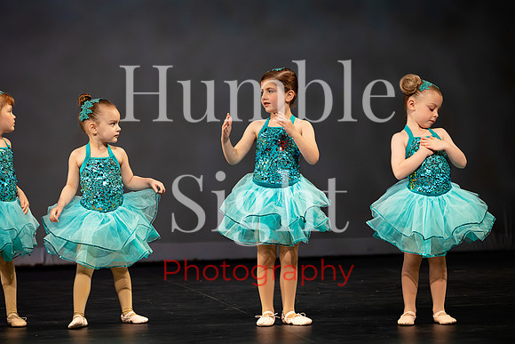 Young dancer performing solo in Kaleidoscope recital