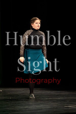 Expressive dance solo at Husson University theatre