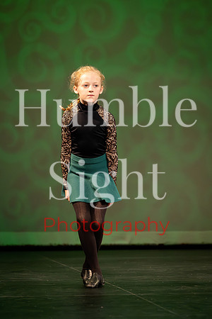Young dancer performing solo in Kaleidoscope recital