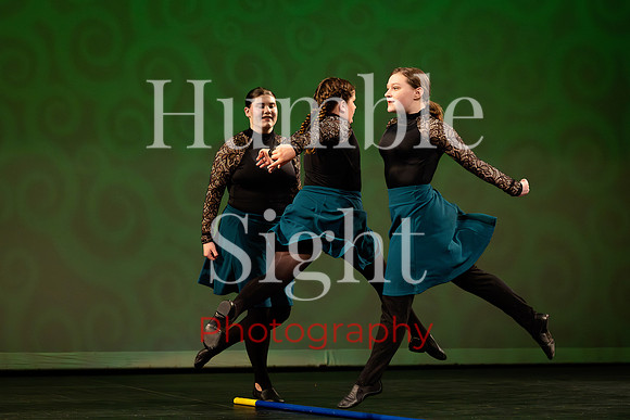 Expressive dance solo at Husson University theatre