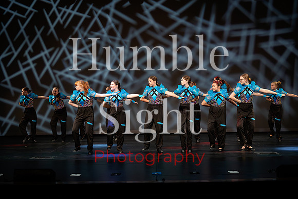 Expressive dance solo at Husson University theatre