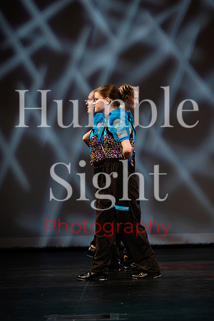 Young dancer performing solo in Kaleidoscope recital