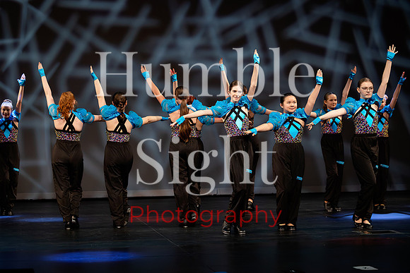 Expressive dance solo at Husson University theatre