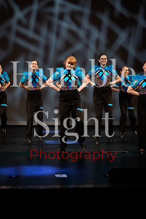 Young dancer performing solo in Kaleidoscope recital