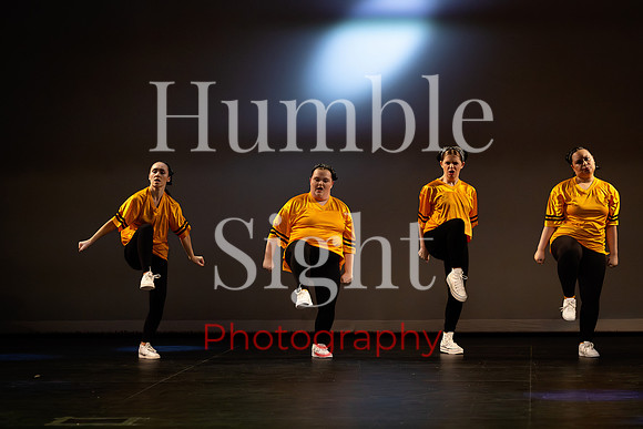 Expressive dance solo at Husson University theatre