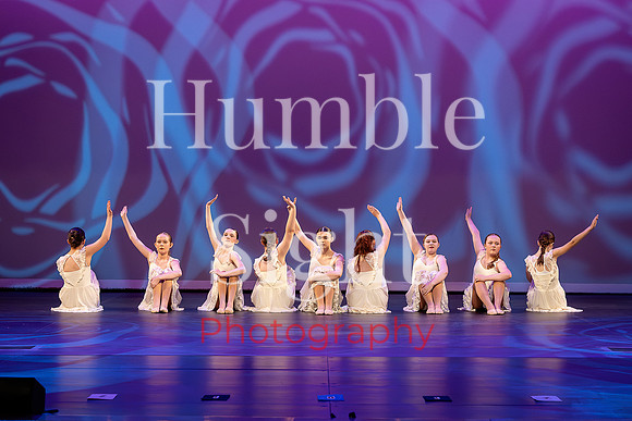 Young dancer performing solo in Kaleidoscope recital