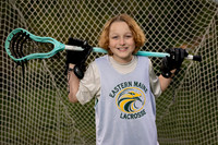 Creative lacrosse sports portrait in Maine
