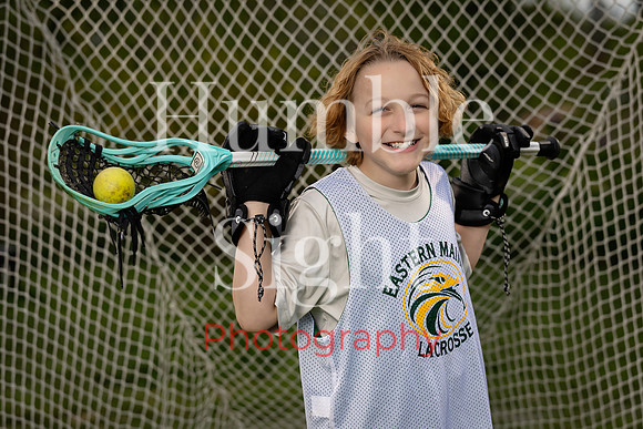 Lacrosse player editorial sportrait session