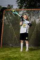 Creative lacrosse sports portrait in Maine