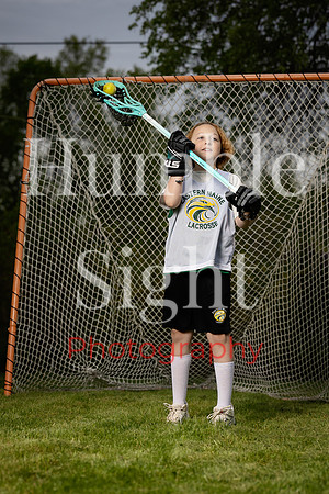 Creative lacrosse sports portrait in Maine