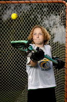 Athlete portrait with dramatic fire effects