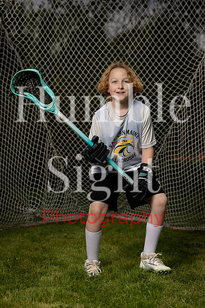 Athlete branding portrait for lacrosse player