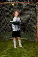 Dynamic sports portrait with lacrosse gear