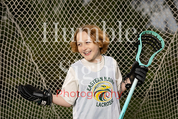 Athlete branding portrait for lacrosse player