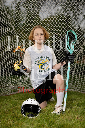 Lacrosse player editorial sportrait session