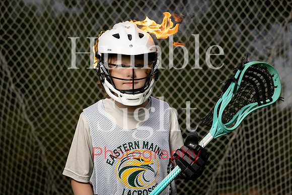 Athlete branding portrait for lacrosse player