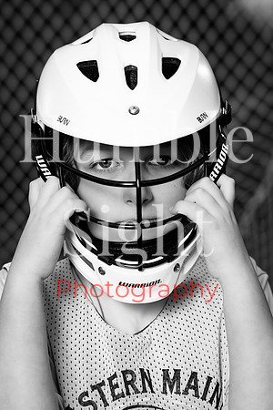 Lacrosse player editorial sportrait session