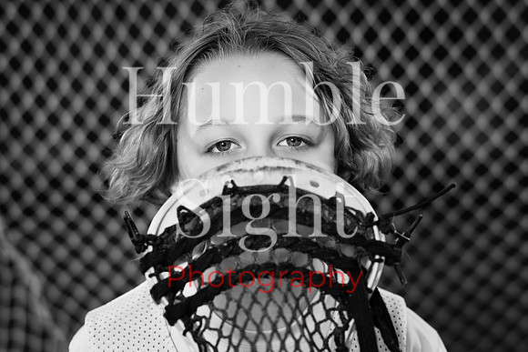 Creative lacrosse sports portrait in Maine