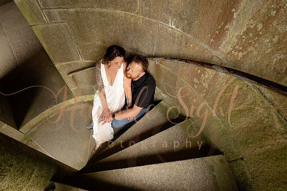 Castle inspired engagement photography in Maine