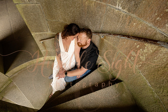 Moody couples portraits at Fort Knox in Prospect