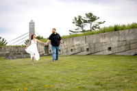Luxury engagement photography in unique Maine location