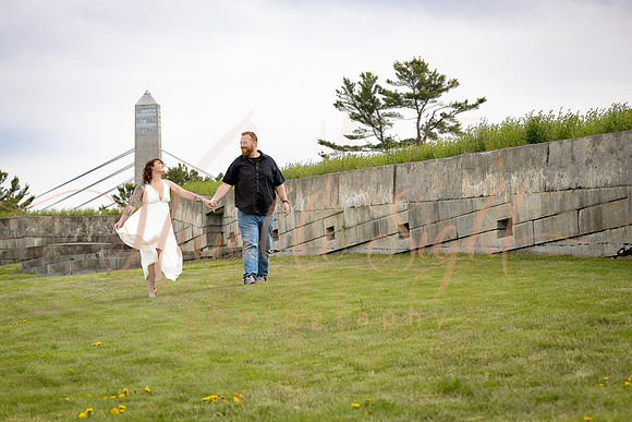 Luxury engagement photography in unique Maine location