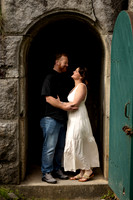Moody couples portraits at Fort Knox in Prospect