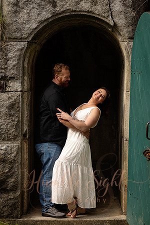 Dreamy romantic couples session in Prospect Maine