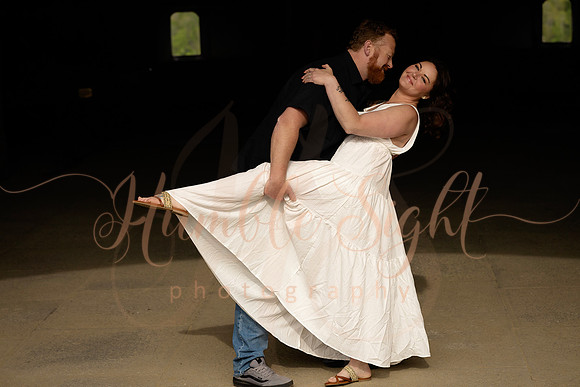 Moody couples portraits at Fort Knox in Prospect