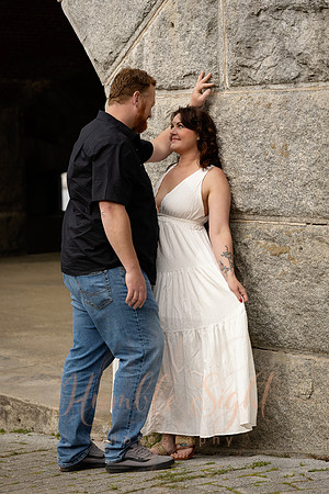 Dreamy romantic couples session in Prospect Maine