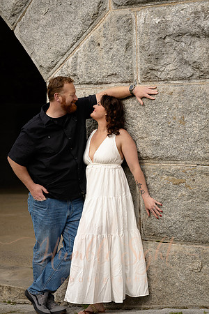 Editorial engagement photography at historic Maine fort