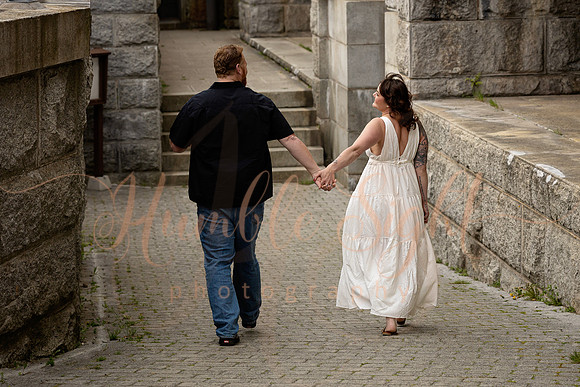 Castle inspired engagement photography in Maine