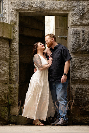 Castle inspired engagement photography in Maine