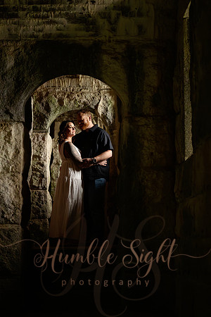 Editorial engagement photography at historic Maine fort