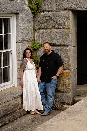 Editorial engagement photography at historic Maine fort