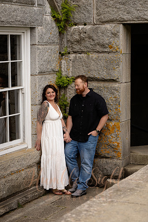 Dreamy romantic couples session in Prospect Maine